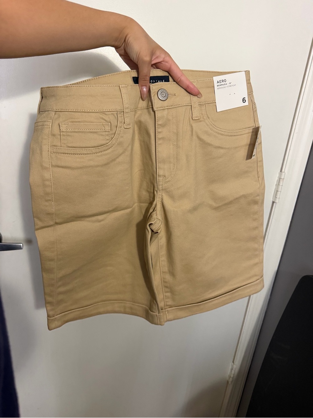 Aeropostale Khaki/Tan Women’s Bermuda Shorts